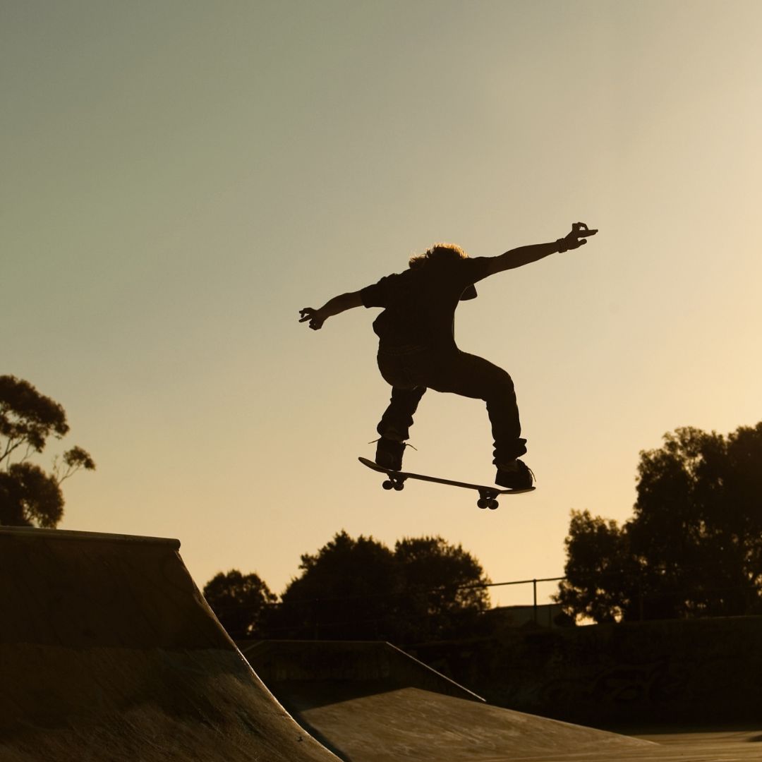 Skateboarder at Cyclopark