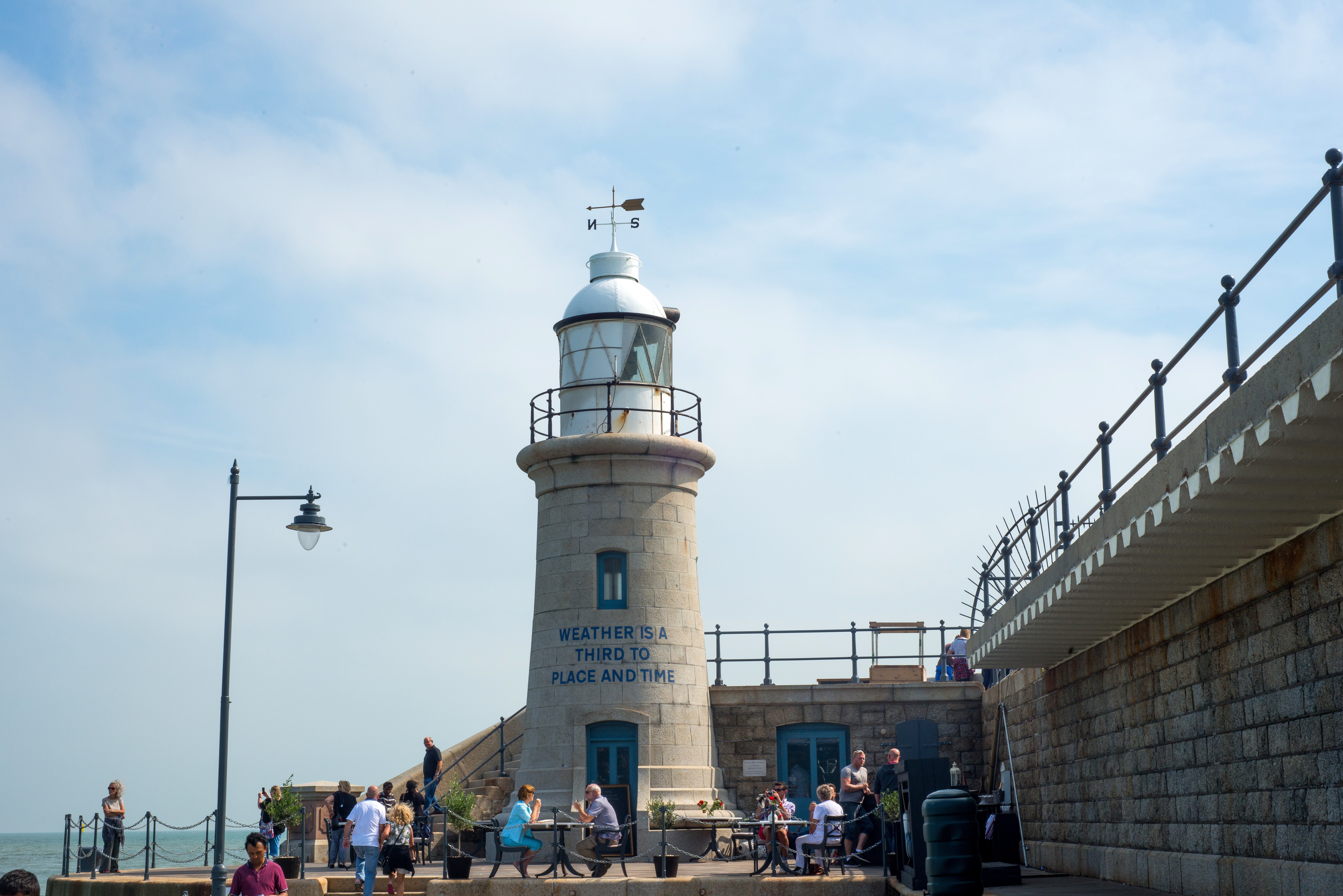 The lighthouse at Folkestone Harbour Arm