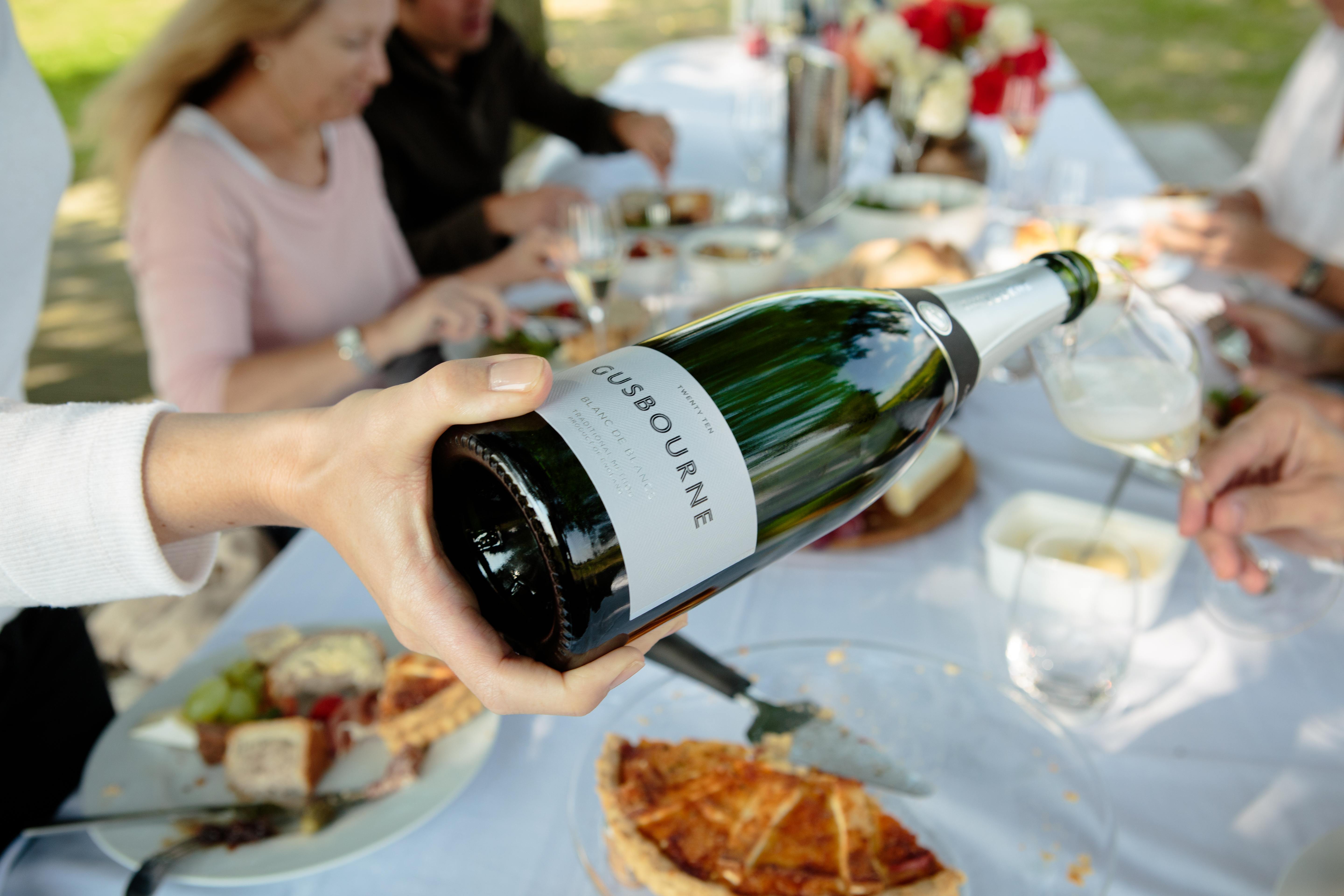 Dining at Gusbourne vineyard