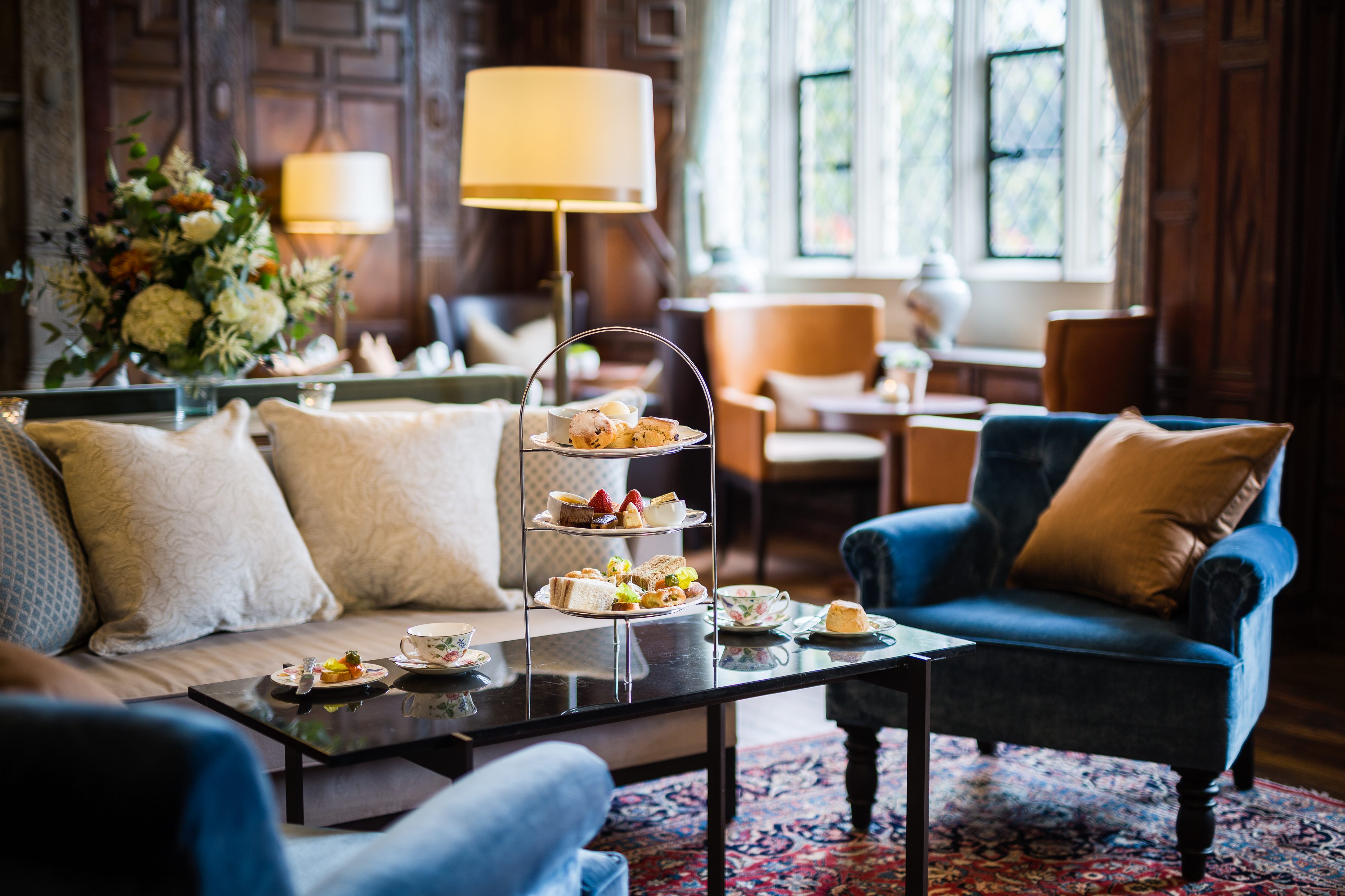 Afternoon tea at Eastwell Manor