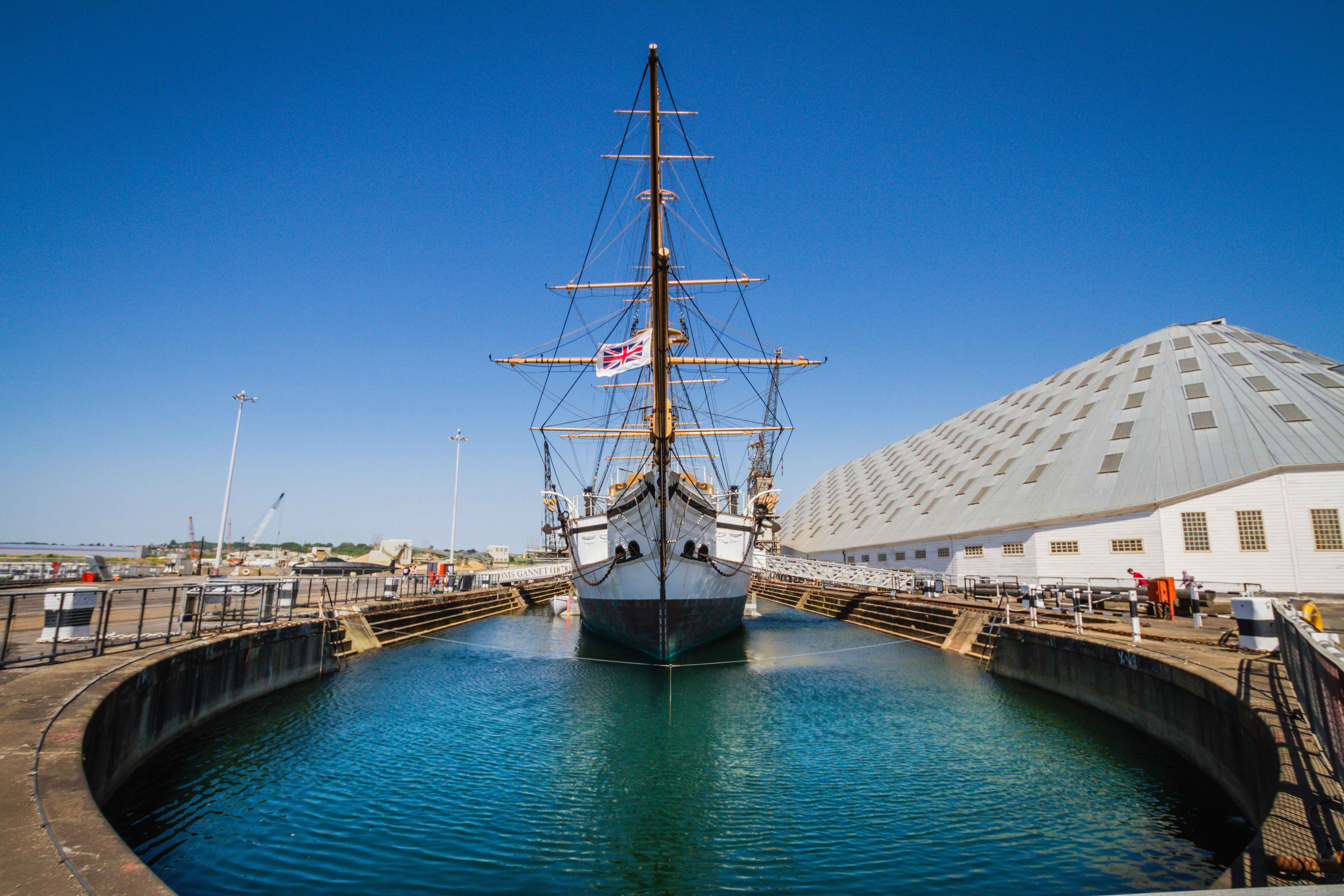 HMS GANNET The Historic Dockyard Chatham Hi Res