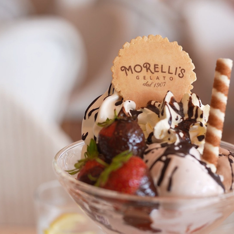 Morelli's bowl of ice cream
