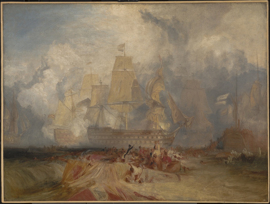 Second Sketch For The Battle Of Trafalgar Joseph Mallord William Turner C1823 Tate (Tateimages N00556 Highres)
