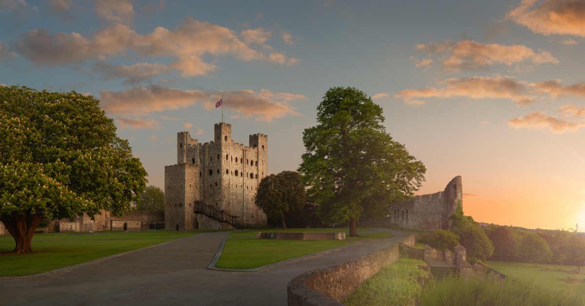 Rochester Castle at Sunset