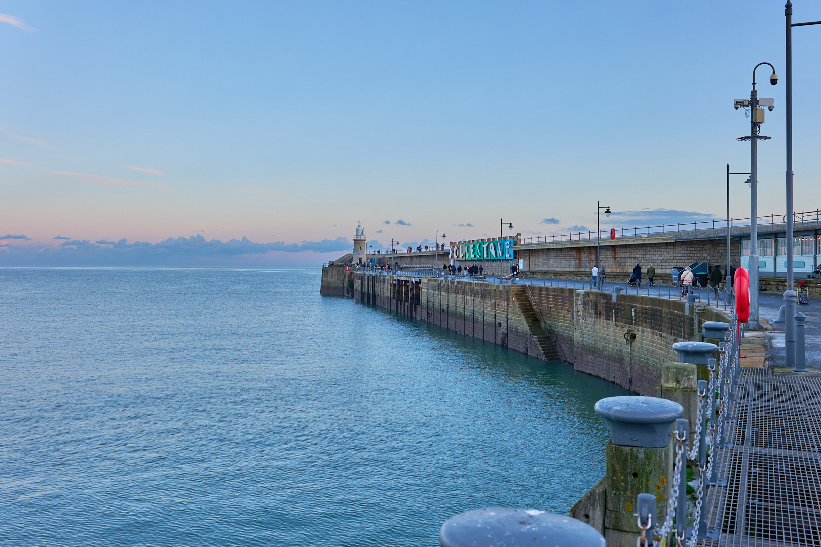 Folkestone Harbour Arm at Sunset