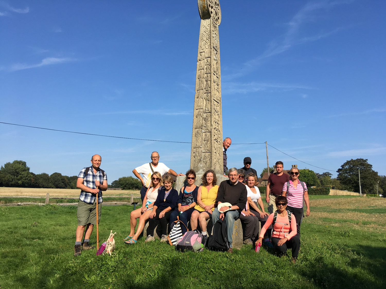 Edited Pilgrims At St. Augustine's Cross. Credit Andrew Kelly IMG 1307